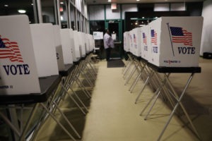 voting booths set up in Florida