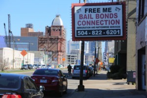 New Orleans bail bonds sign