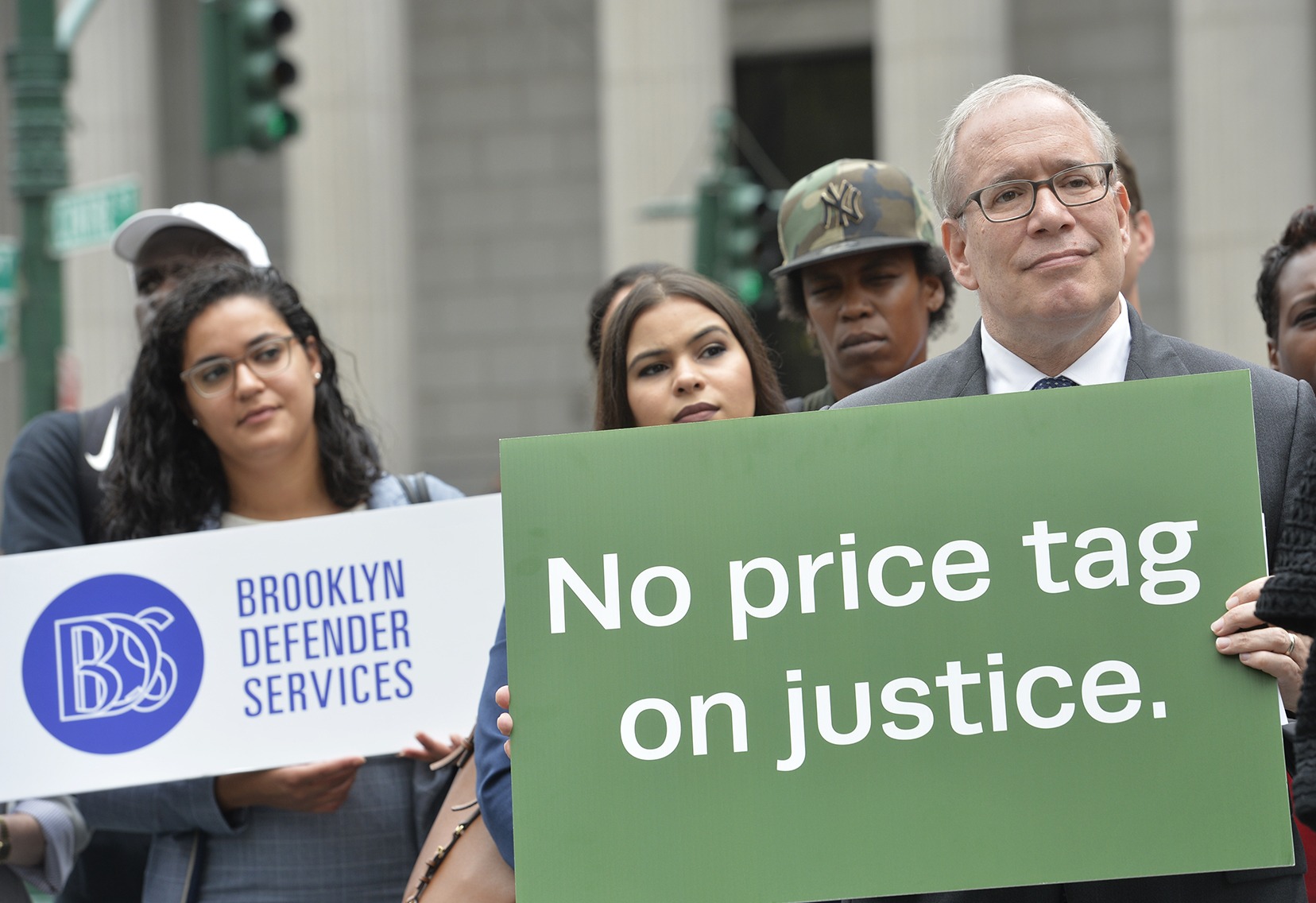 Photo of City Comptroller Scott Stringer at press event