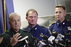 Photo of sheriff at a press conference