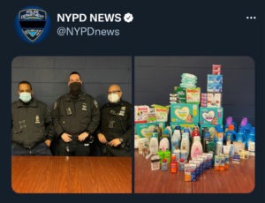 A tweet from the NYPD