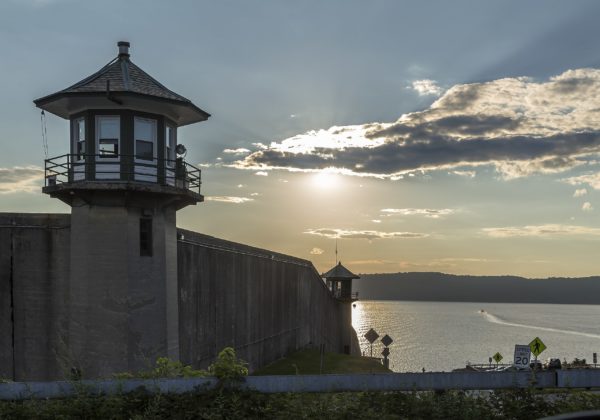 A guard tower at Sing Sing Correctional Facility in New York.