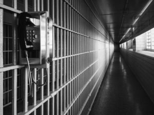 a phone in a prison
