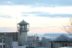 Guard tower at Sing Sing Correctional Facility in Ossining, New York
