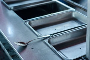 metal food service trays