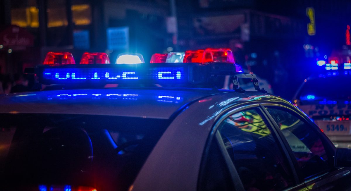 police lights in new york city