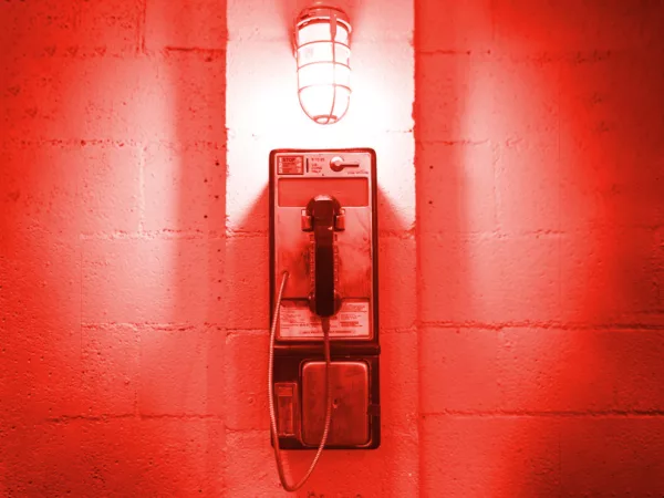 A prison phone