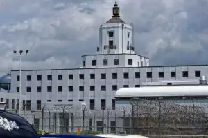 This shows the former Georgia State Prison, which closed in 2022.
