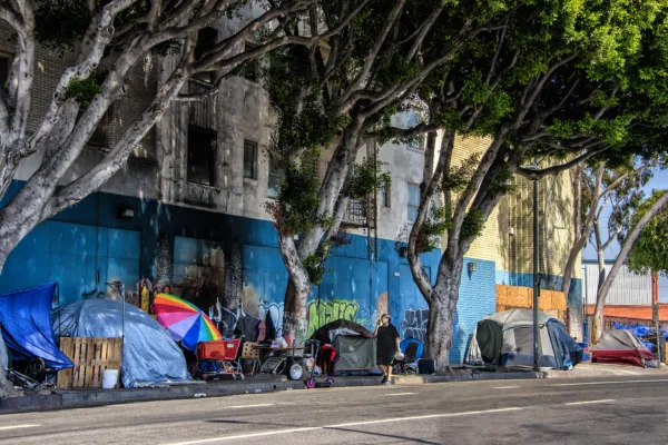 homeless encampment in los angeles