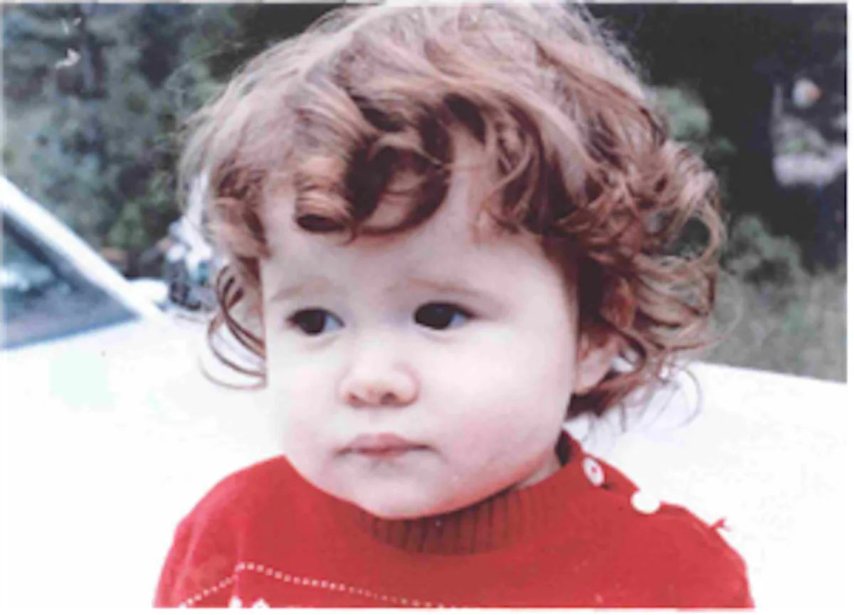 Christa Pike as a 2-year-old toddler.